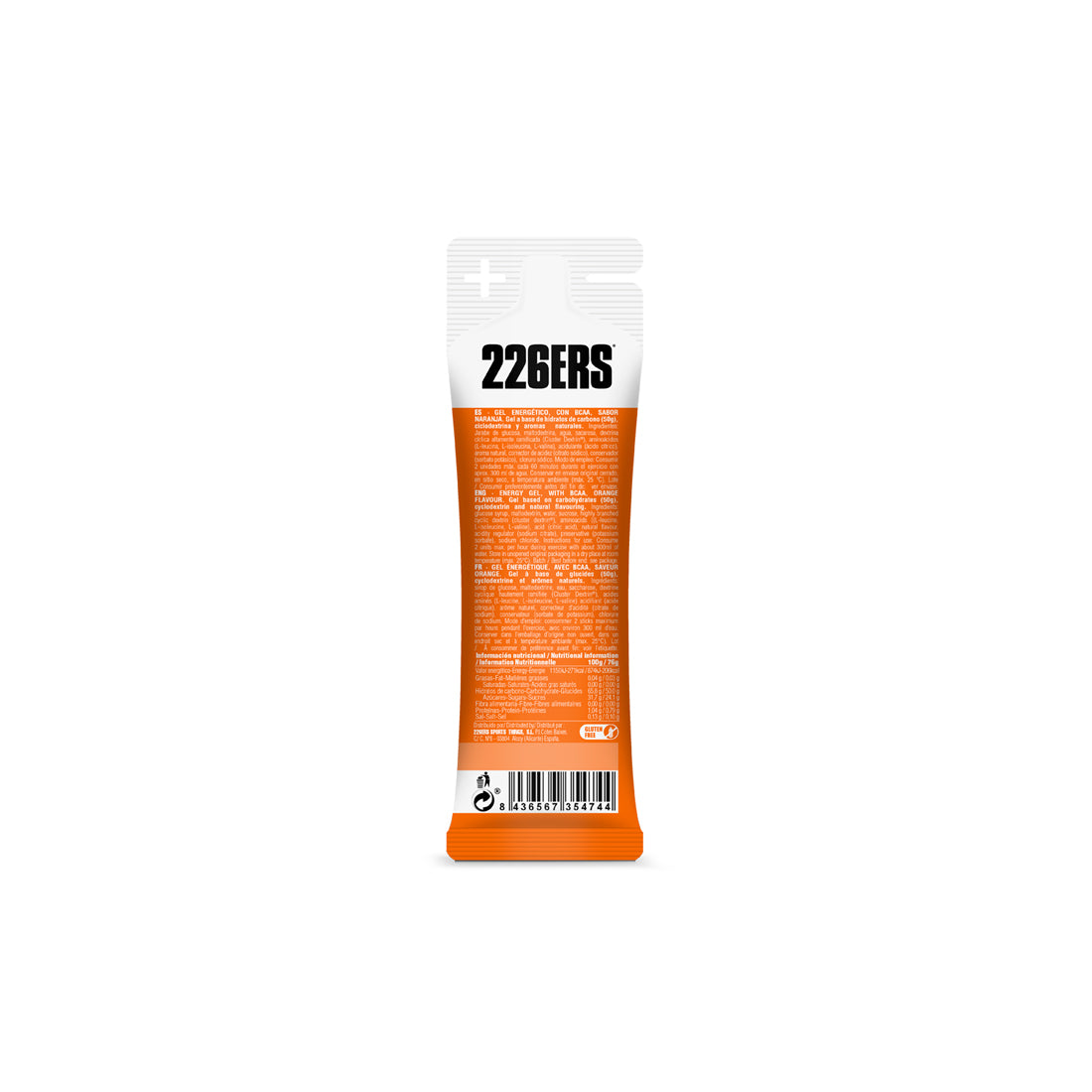 HIGH ENERGY GEL 60ml (BCAAS ORANGE)