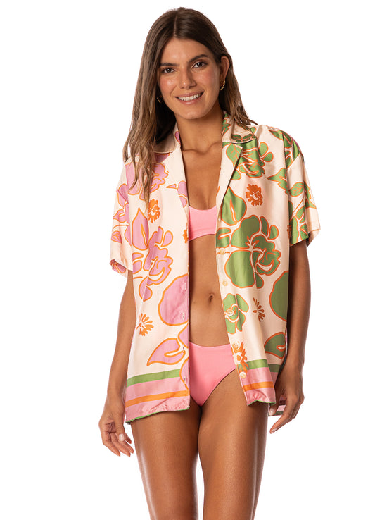 Blusa - Floating Blooms Noise