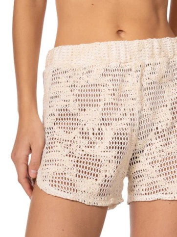 Shorts - Creamy Boho Lace Gael Shorts