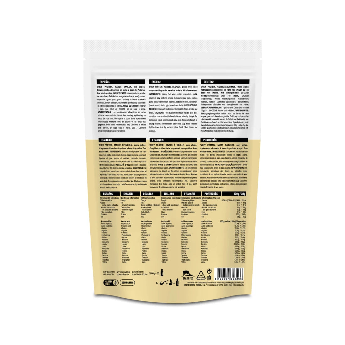 WHEY PROTEIN 1KG (VAINILLA CUSTARD)