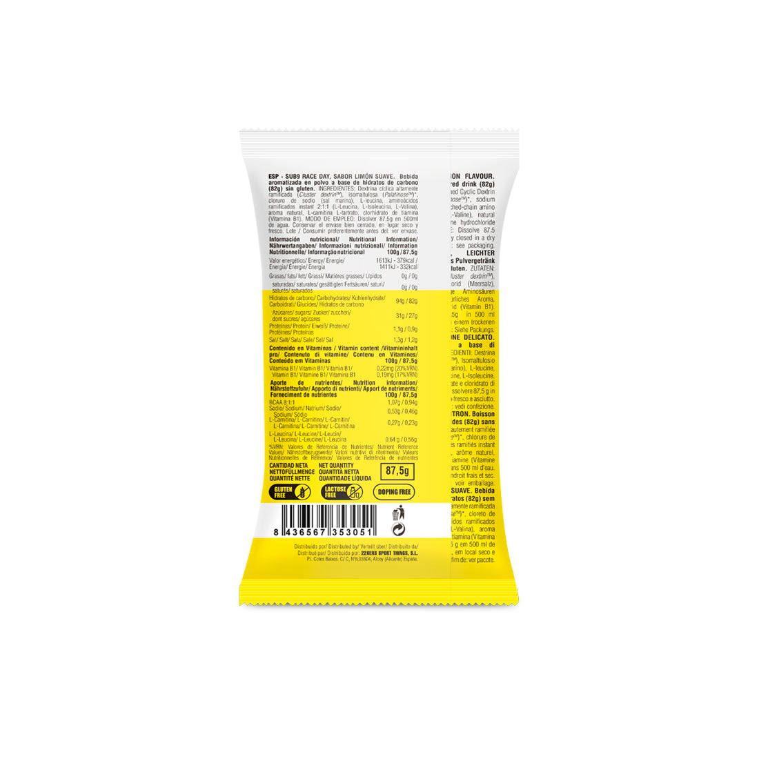 SUB9 RACE DAY - MONODOSIS (LEMON)