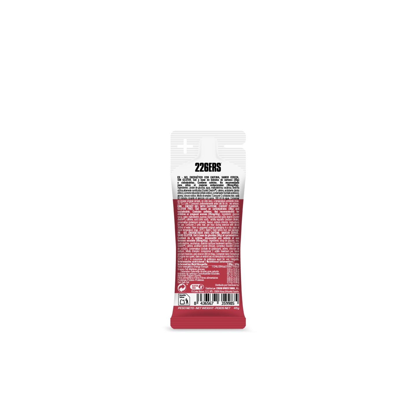 HIGH ENERGY GEL XS 45G (CAFFEINE CHERRY)