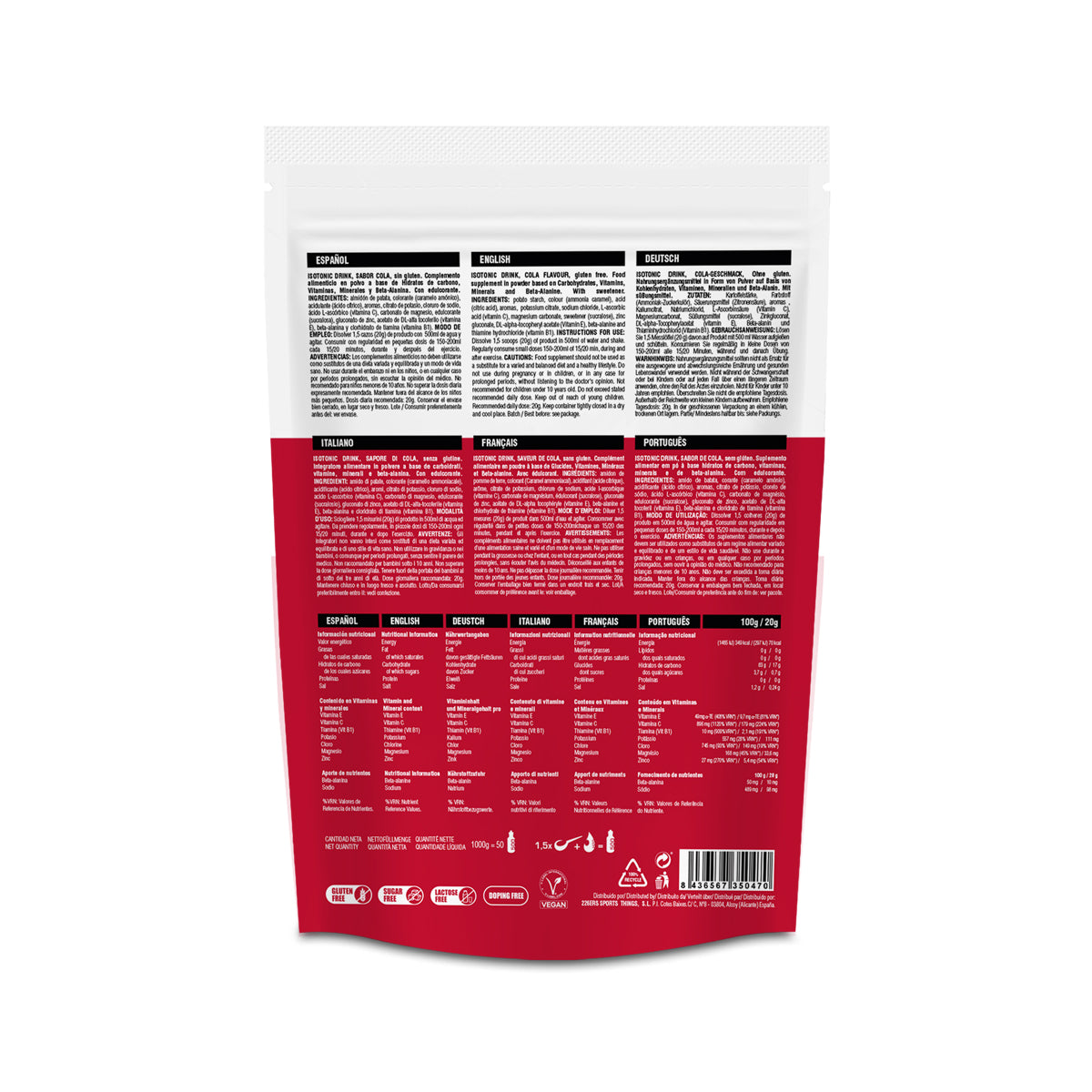 ISOTONIC DRINK 1KG (RED FRUITS)
