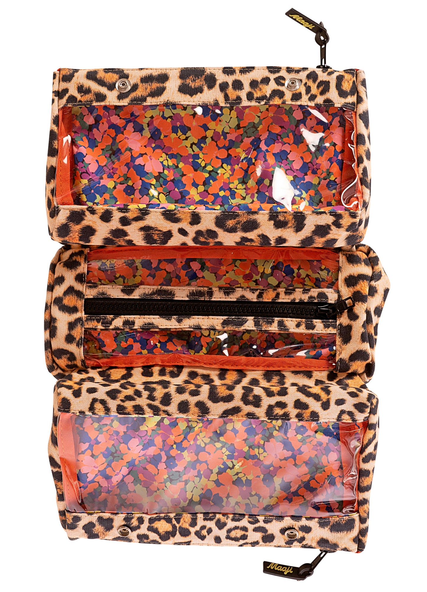 Cosmetiquera - Cheetah Coral