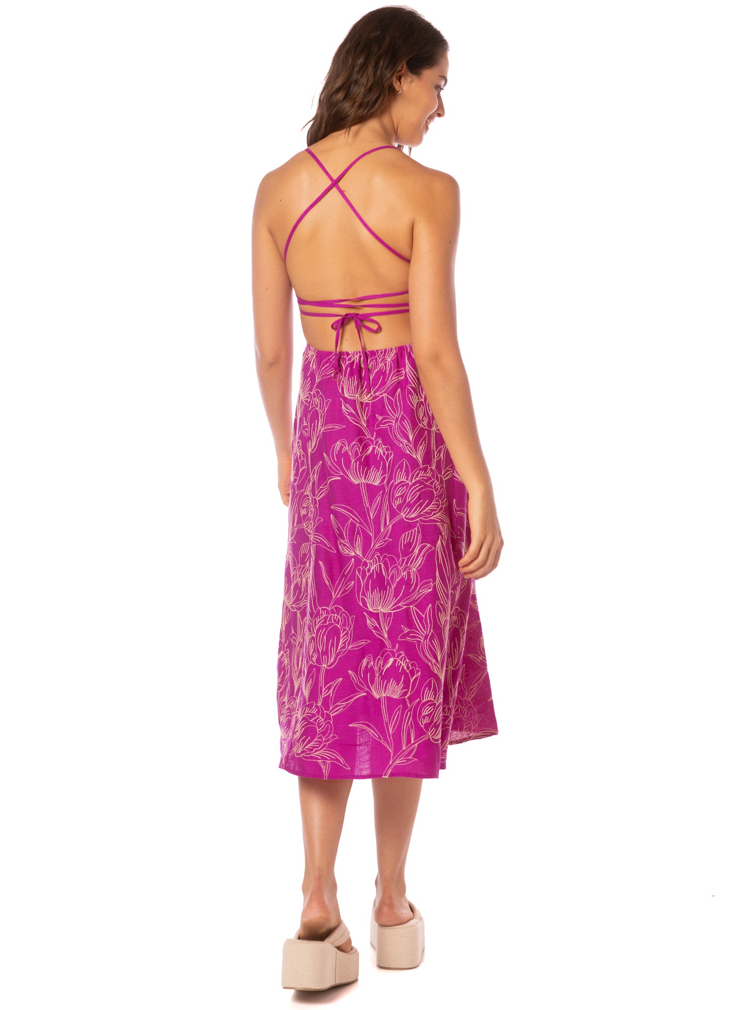 Vestido - Violet Foliage Remi