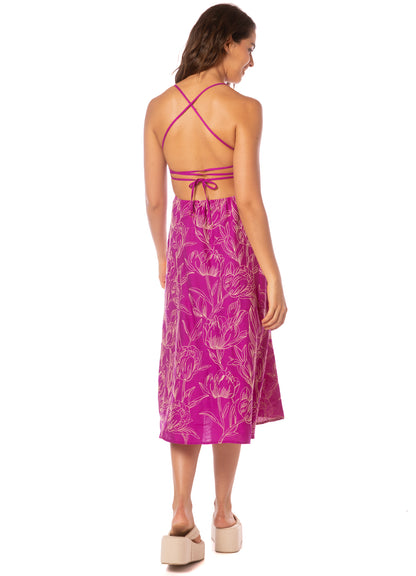 Vestido - Violet Foliage Remi