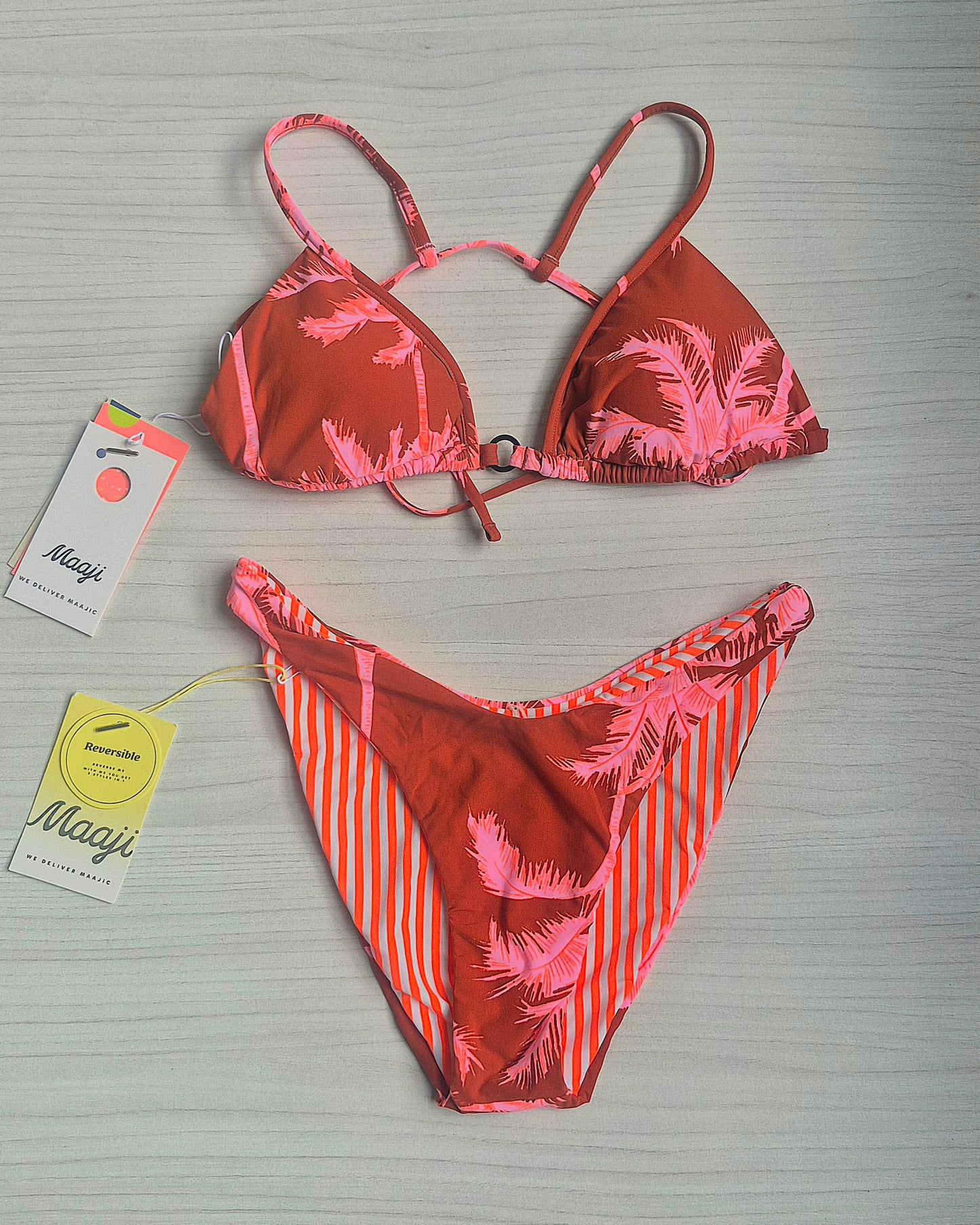Bikini - Darkred Palms Arabelle Splendour