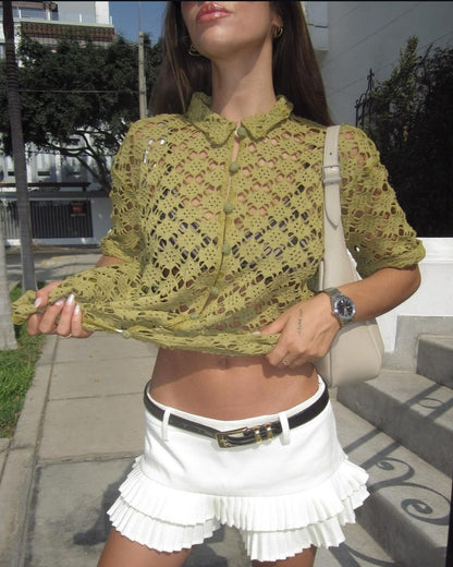 Blusa - Engraved Leaves Sol