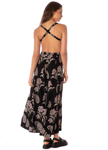 Vestido -  Midnight Paisley Canary