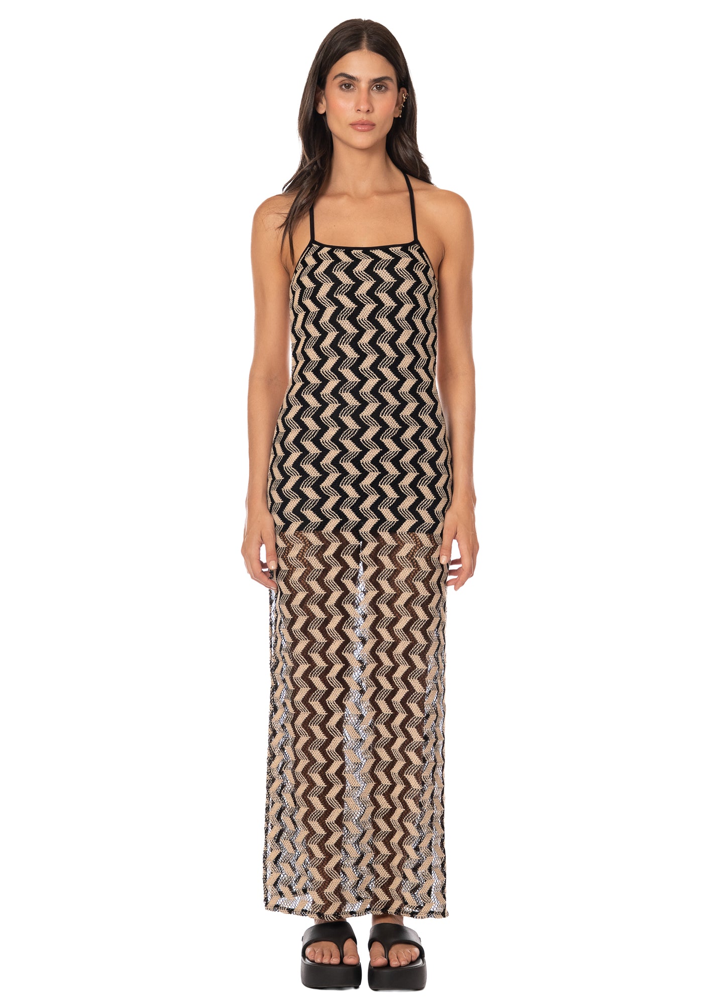 Vestido - Black and White Sunset Rosabella