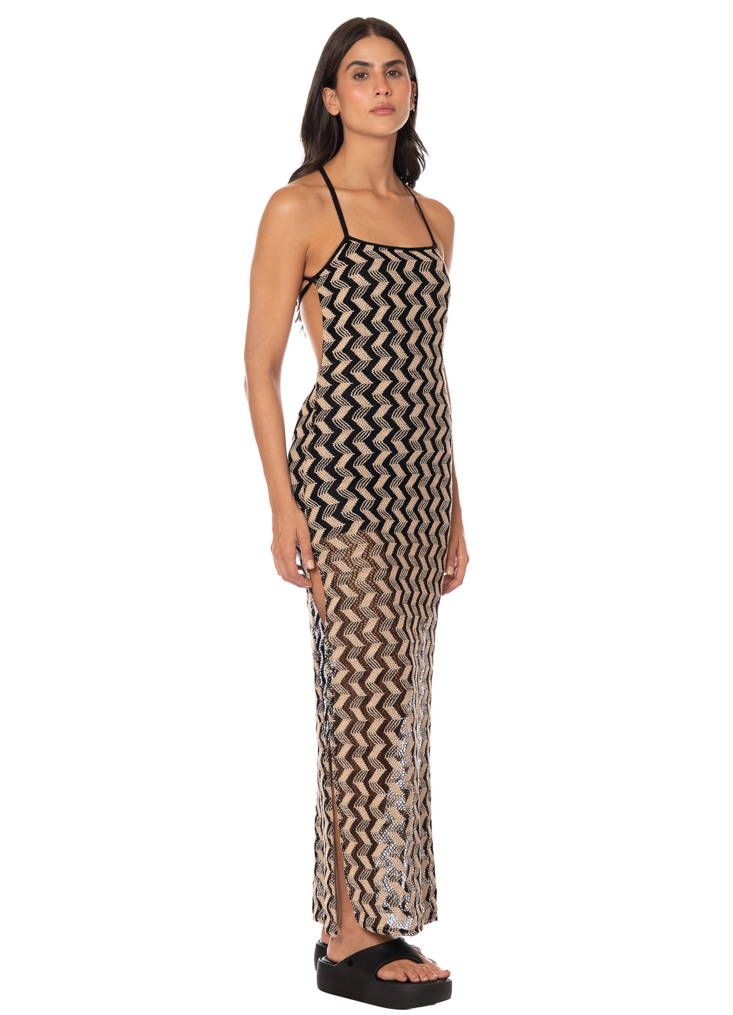 Vestido - Black and White Sunset Rosabella