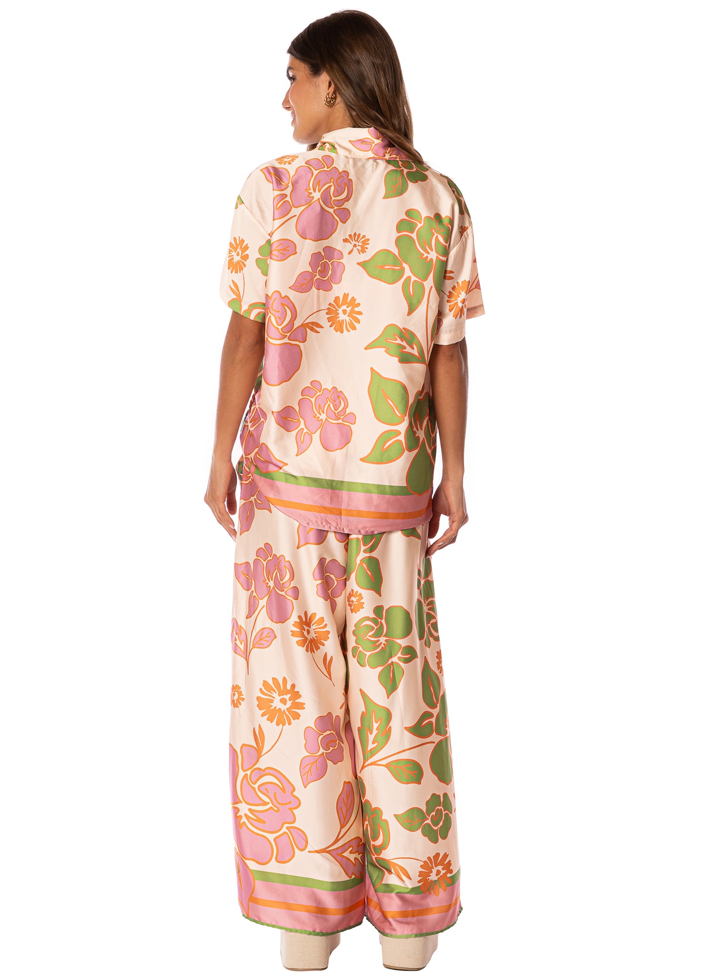 Blusa - Floating Blooms Noise