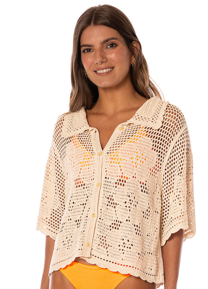 Camisa - Macrame Ethereal Meadow
