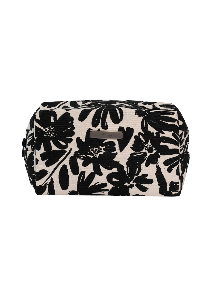 Cosmetiquera - Tile Aura Black Flower