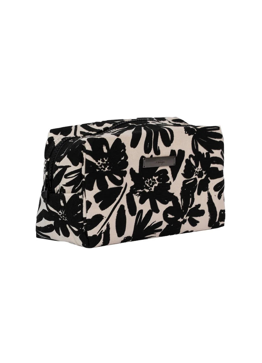 Cosmetiquera - Tile Aura Black Flower