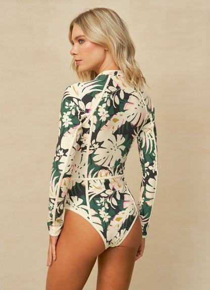 Entero - Tropical Leaves Cardi