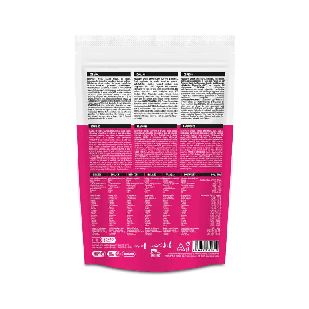 RECOVERY DRINK 1KG (STRAWBERRY)