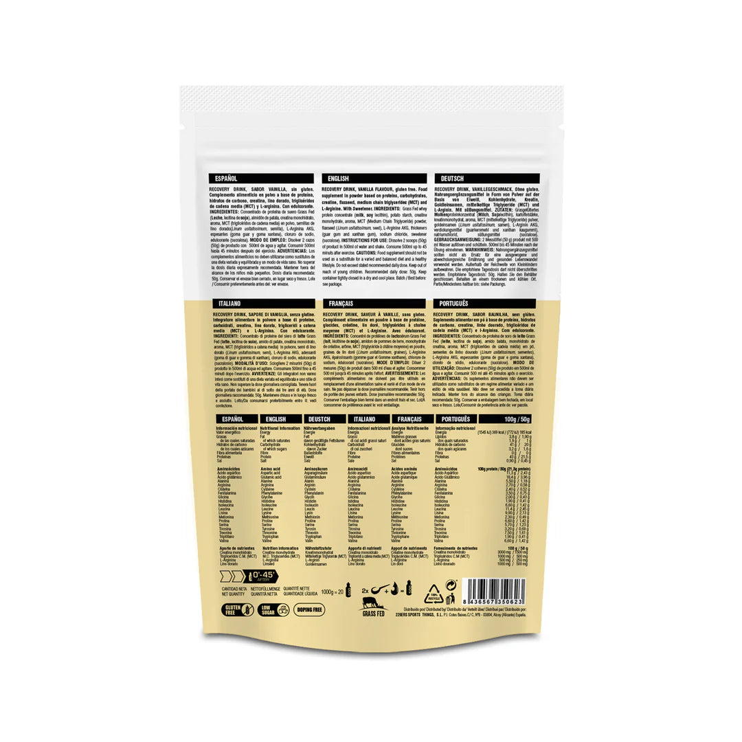 RECOVERY DRINK 1KG (VAINILLA)