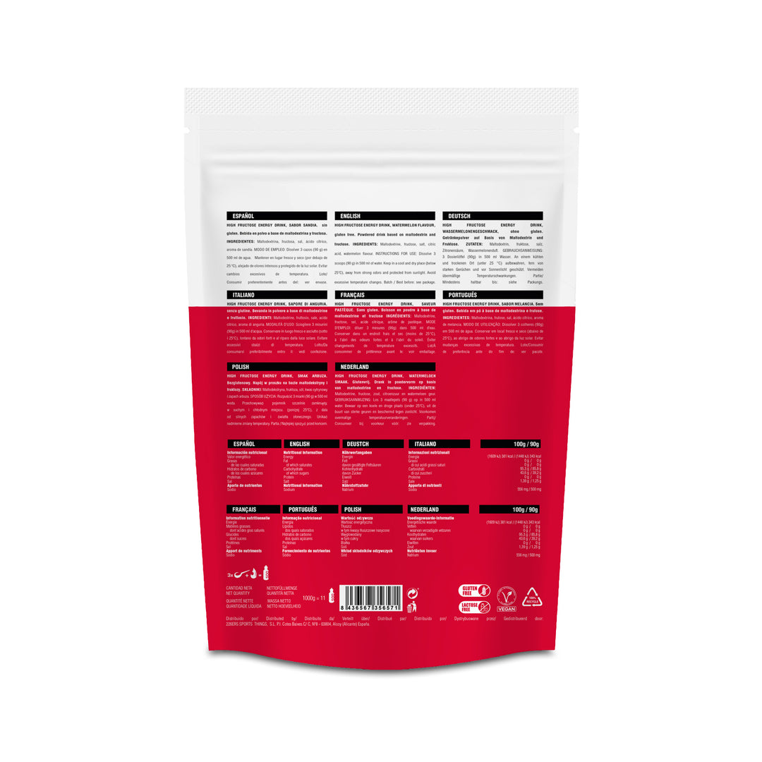 HIGH FRUCTOSE ENERGY DRINK 1KG (SOFT WATERMELON)